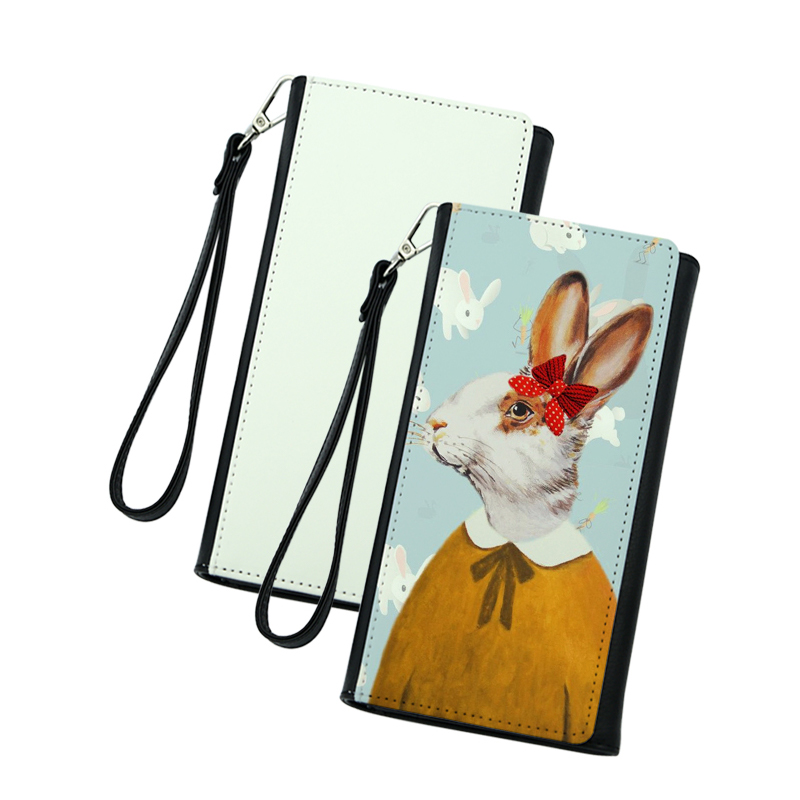 Dompet Kulit Kulit Sublimasi dengan Tali Pergelangan Tangan - Baharu