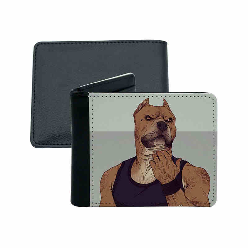Dompet Bifold Kulit Kulit Sublimasi Lelaki dengan Pemegang Kad