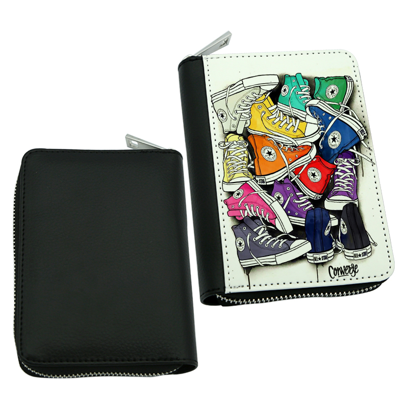 Dompet Zip Kulit Kulit Sublimasi - Tengah