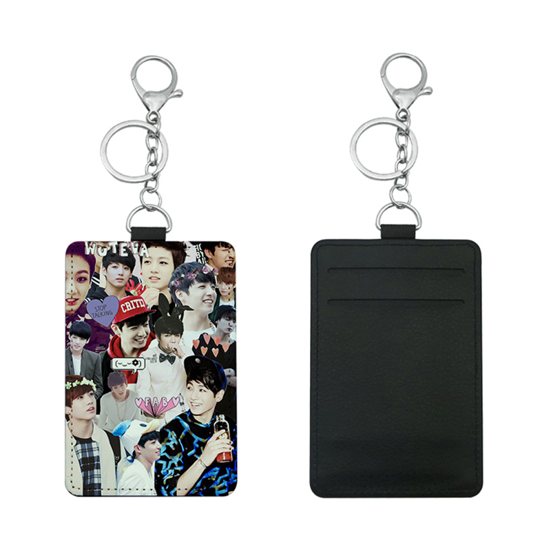 Sublimation Leatherette Bus Card Holder with 2 slots