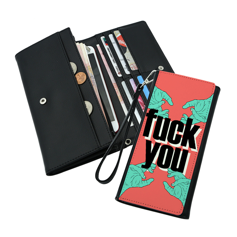 Dompet Kulit Kulit Sublimasi dengan Tali Pergelangan Tangan - Baharu