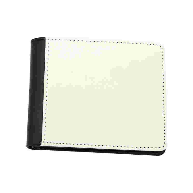 Dompet Bifold Kulit Kulit Sublimasi Lelaki dengan Poket Syiling