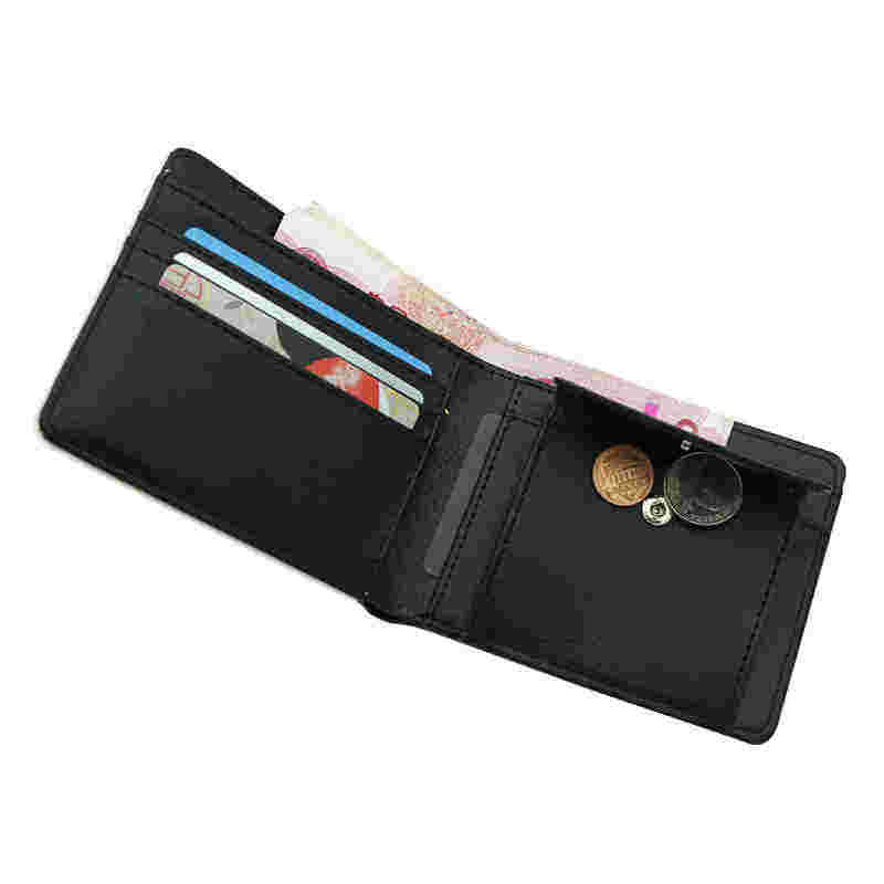 Dompet Bifold Kulit Kulit Sublimasi Lelaki dengan Poket Syiling
