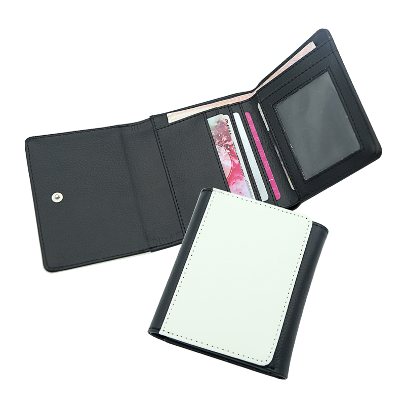 Dompet Kulit Kulit Sublimasi dengan Kulit PU Dalam - Tengah