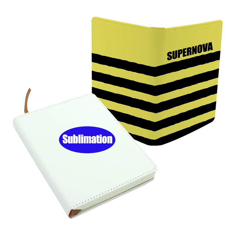 Buku Nota Kulit PU Sublimasi - Saiz A5